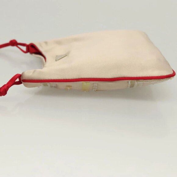 PRADA Hand Bag Satin Beige - Picture 4 of 15